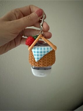 Strawberry Picnic Basket Hand Sanitizer Pocketbac holder